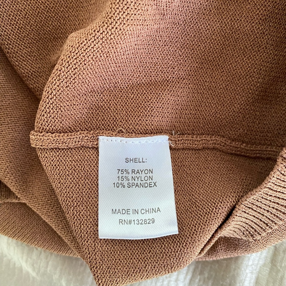 Superdown Tan Ruched Knit Dress - Picture 5 of 5